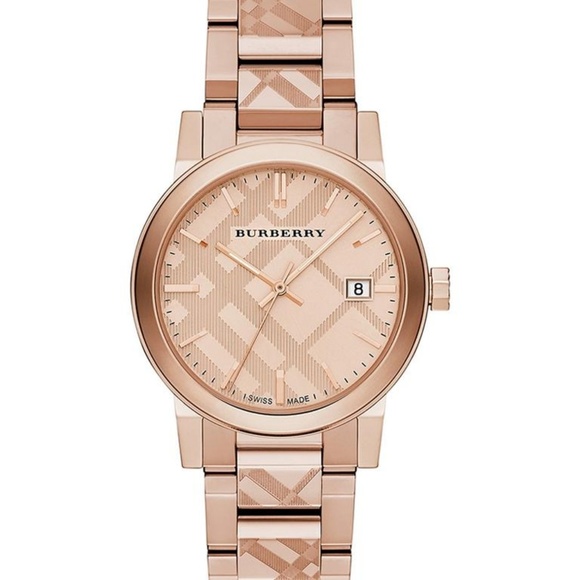 Burberry Rose Gold Stainless Steel Watch BU9039